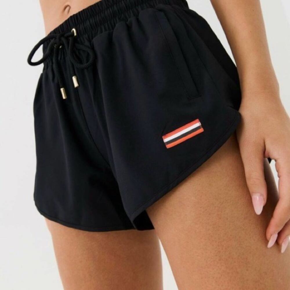 P.E Nation Ramp Run shorts in black lined running shorts size XS